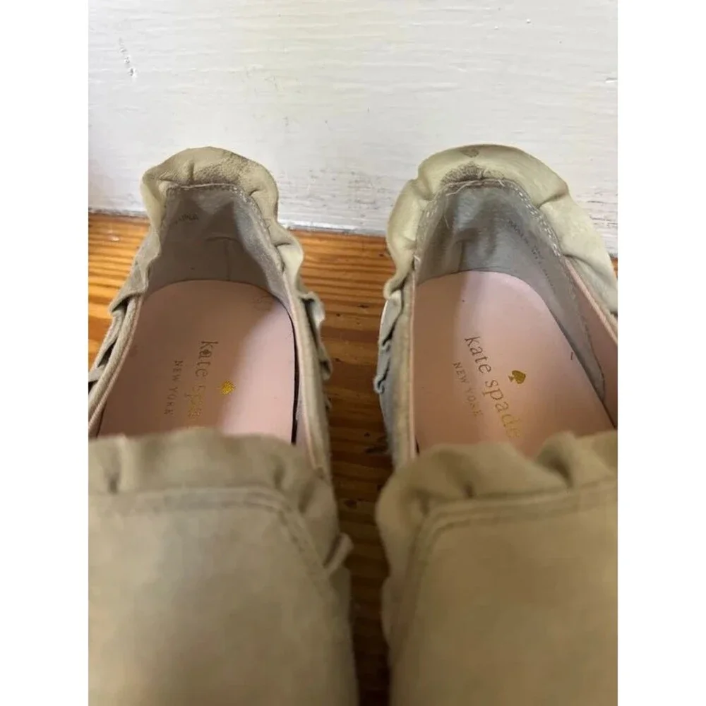 Kate spade beige suede sneakers size 8